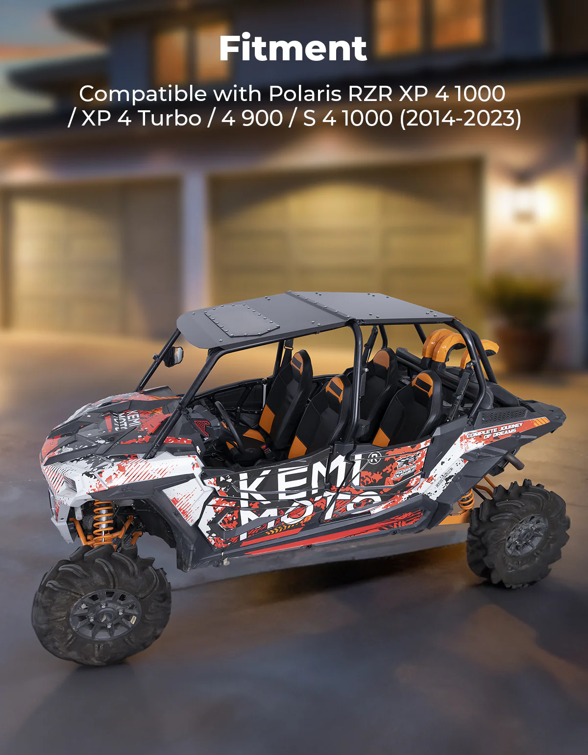 Aluminum Roof with Tinted Sunroof for RZR XP 4 1000 (2014-2023) - Image 7