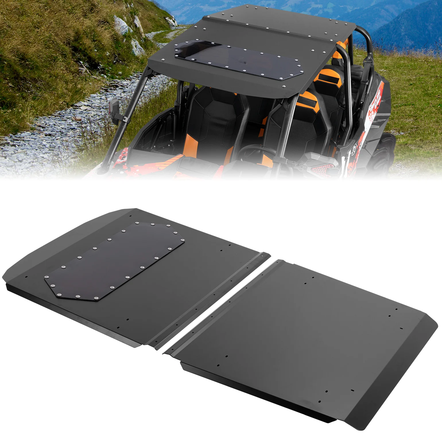 Aluminum Roof with Tinted Sunroof for RZR XP 4 1000 (2014-2023) - Image 8
