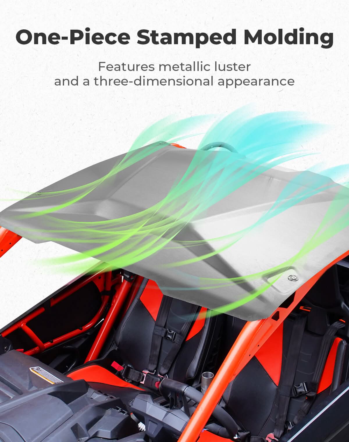 Aluminum Silver Roof for Can Am Maverick X3 2017-2026 - Image 4