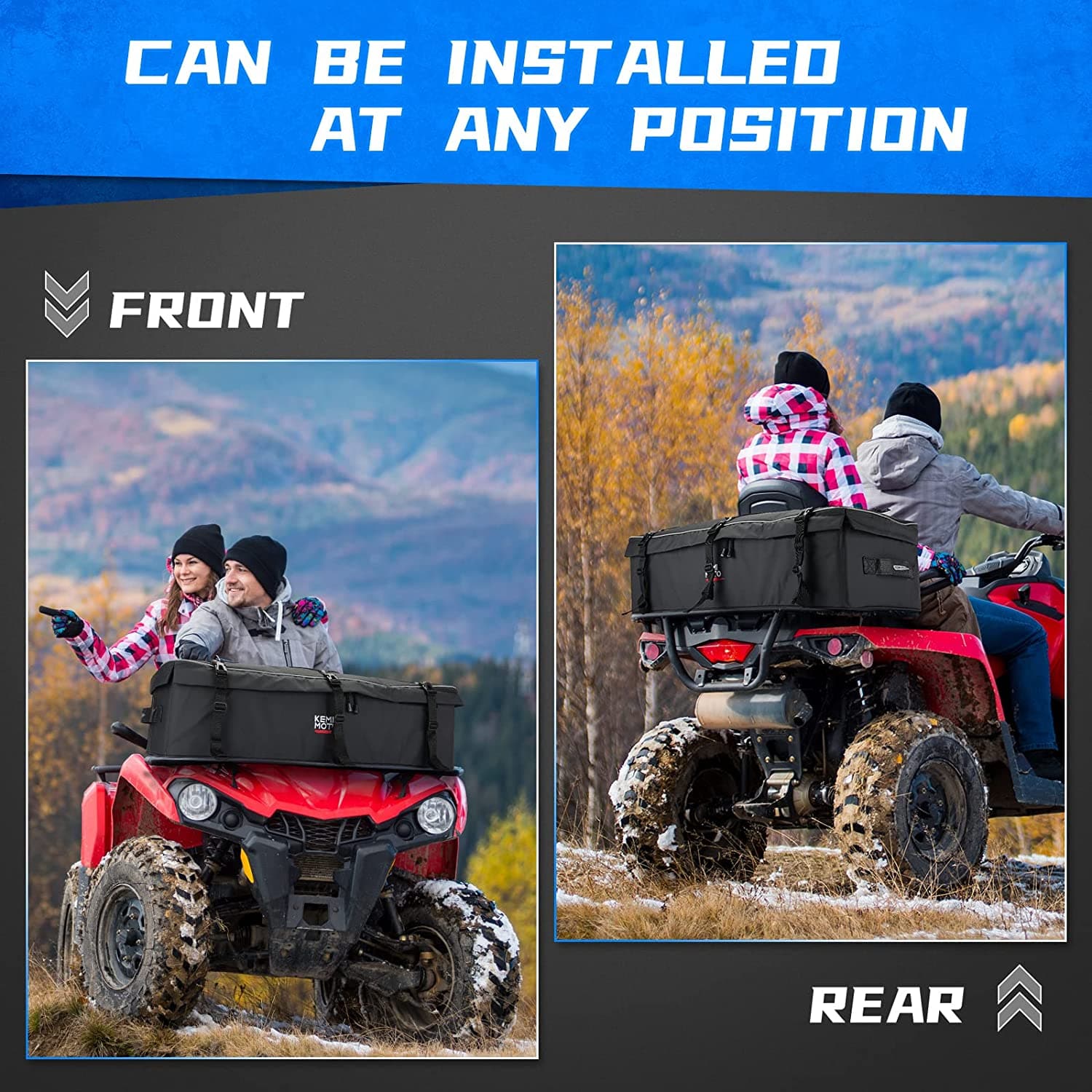 Universal ATV Gear Bag for Front/Rear Rack - Image 7