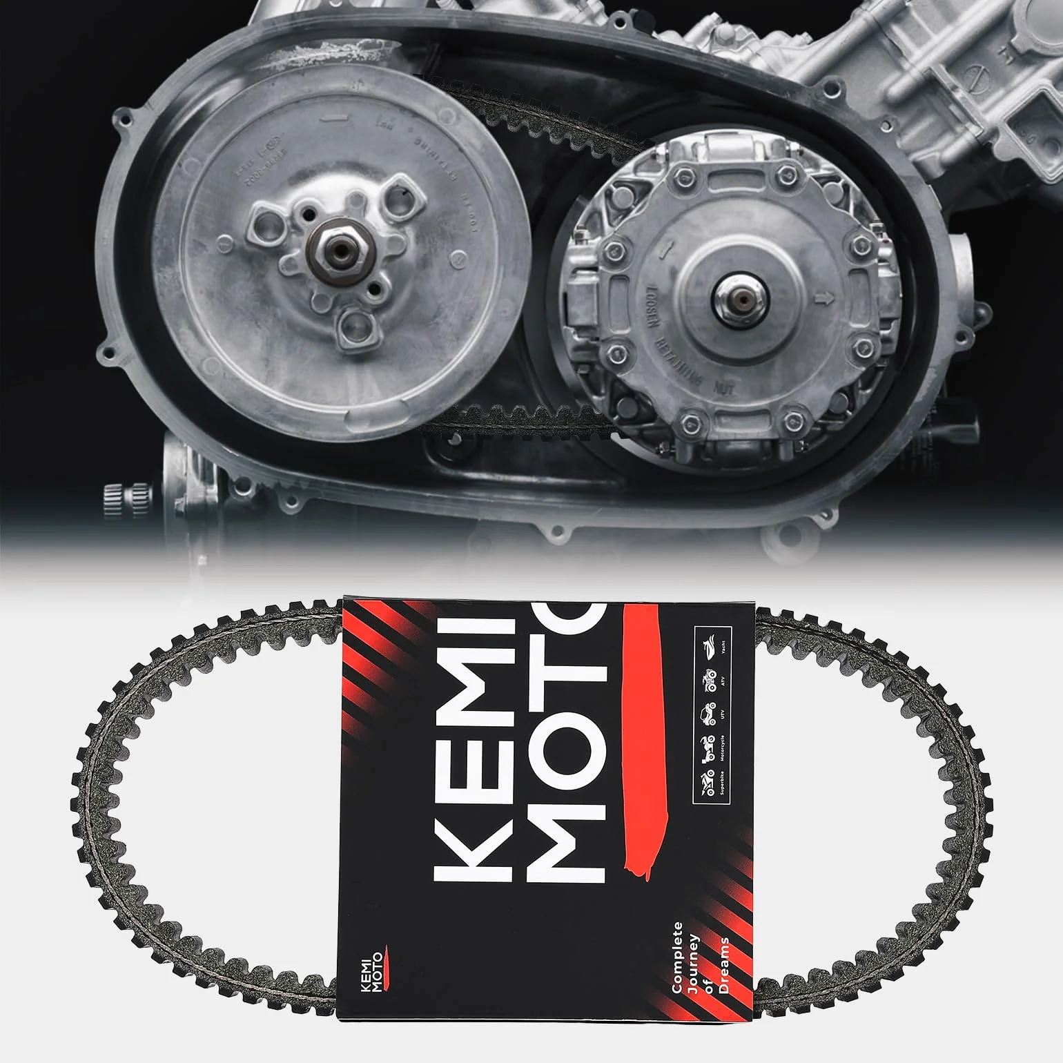 ATV Drive Belt Kawasaki Brute Force / KFX / Prairie / Teryx 750 - Image 2