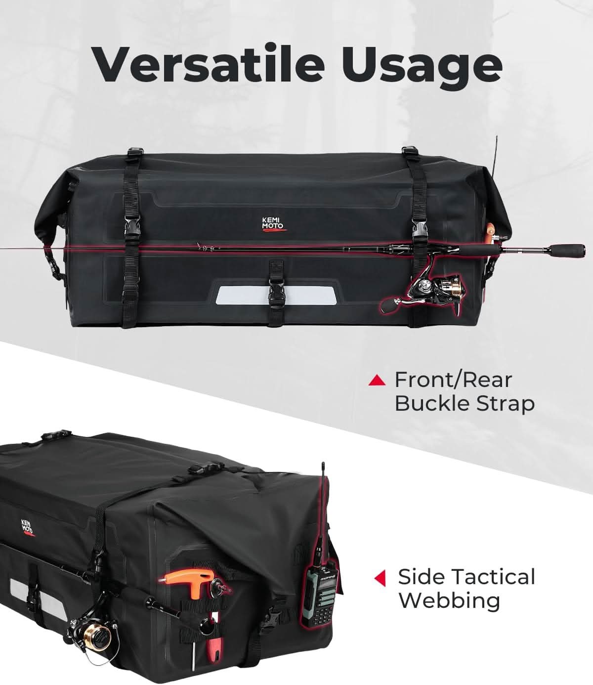 ATV Dry Bag, PVC Universal Storage Bag, 70L Waterproof - Image 5