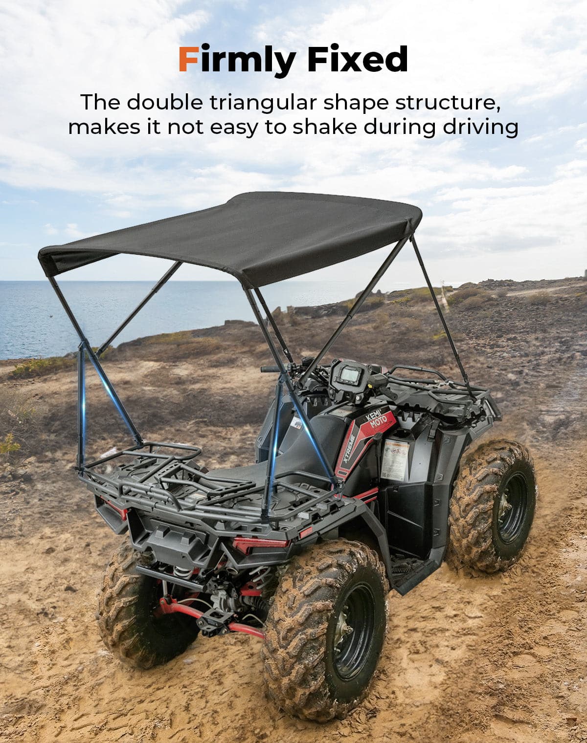 ATV Foldable Sunshade for Outlander CForce Fourtrax Sportsman - Image 3