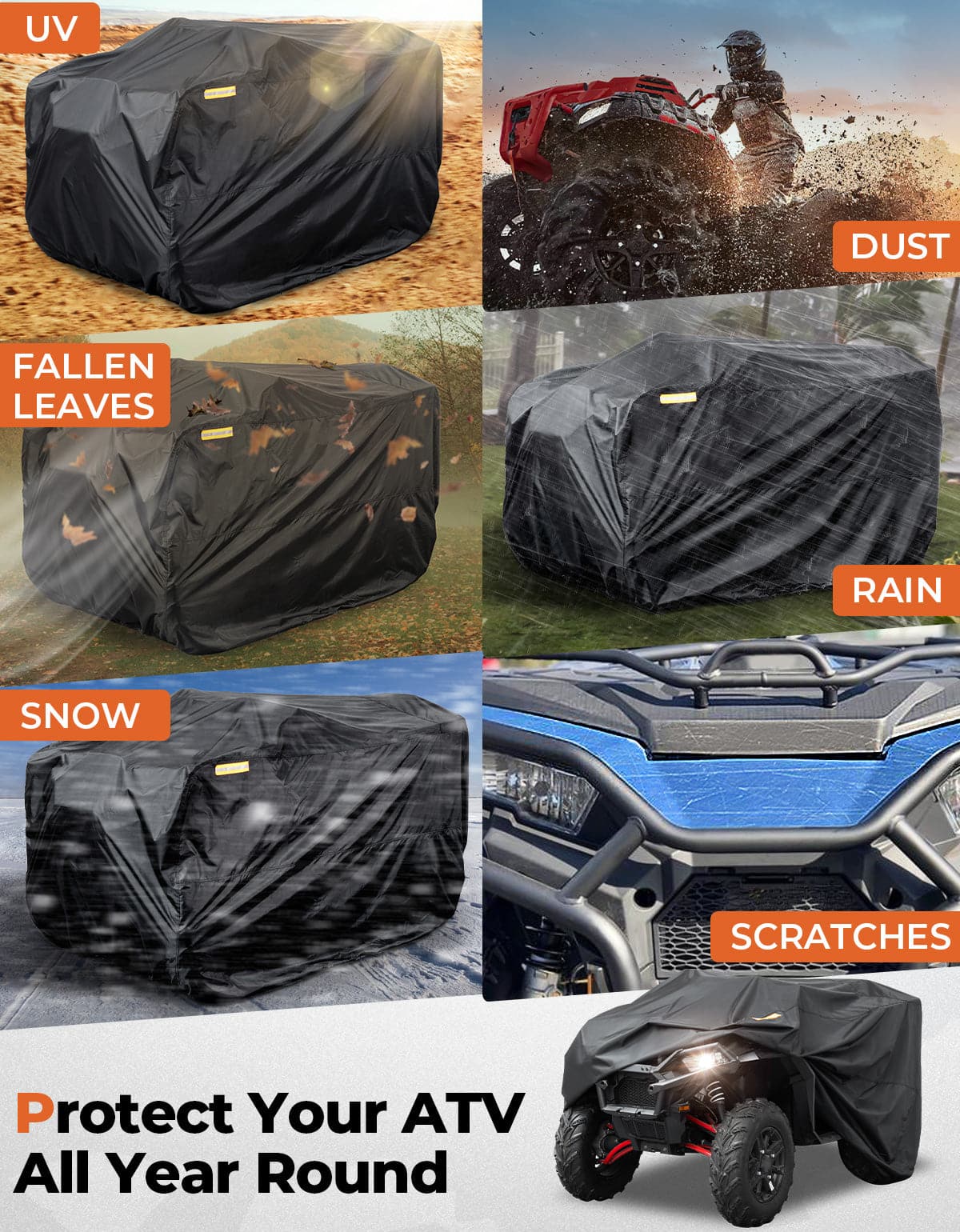 ATV Heavy Duty Cover for Polaris Sportsman | Outlander | CFORCE | Brute - Image 7