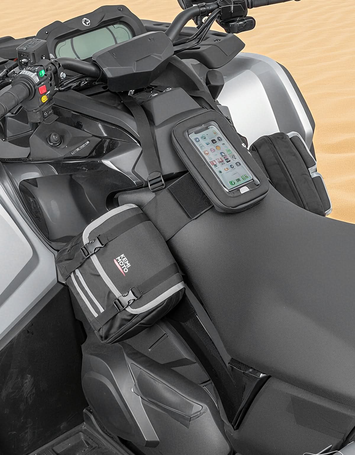 ATV Motorcycle Snowmobile Tank & Saddle Bag for Polaris Sportsman, Can-Am Outlander, CFMOTO CForce, Honda FourTrax/ Grizzly - Image 8