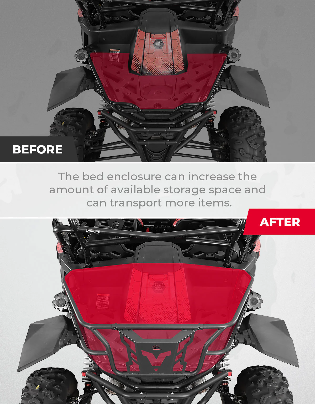 Bed Enclosure Rear Tailgate for CFMOTO ZFORCE 950 - Image 3