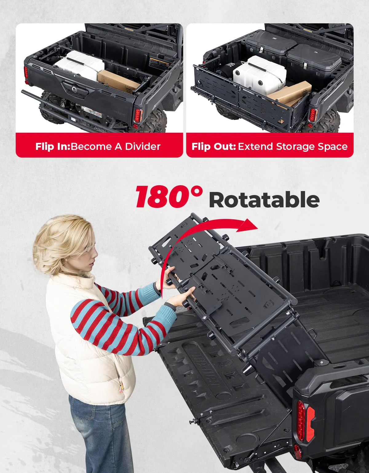 Heavy-Duty Bed Extender for Can-Am Defender HD10|9|8|7|5 - Image 3