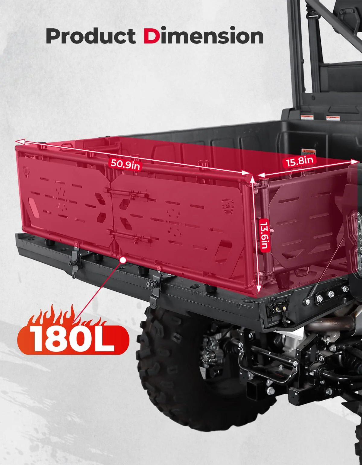 Bed Extender Tailgate Extension for CFMOTO Uforce 1000/1000 XL - Image 6