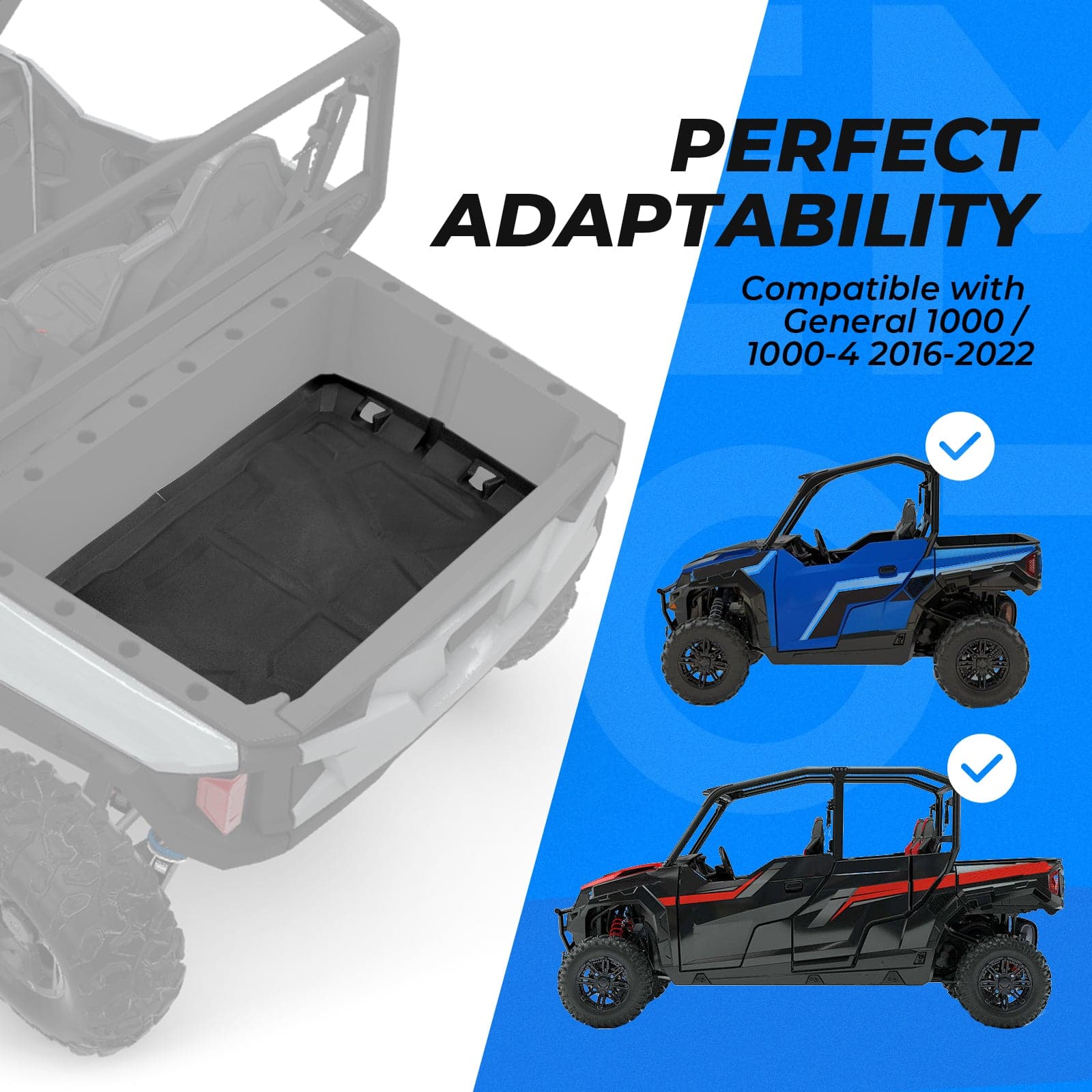 Bed Liner Mat For Polaris General 1000 / General 4 1000 - Image 6