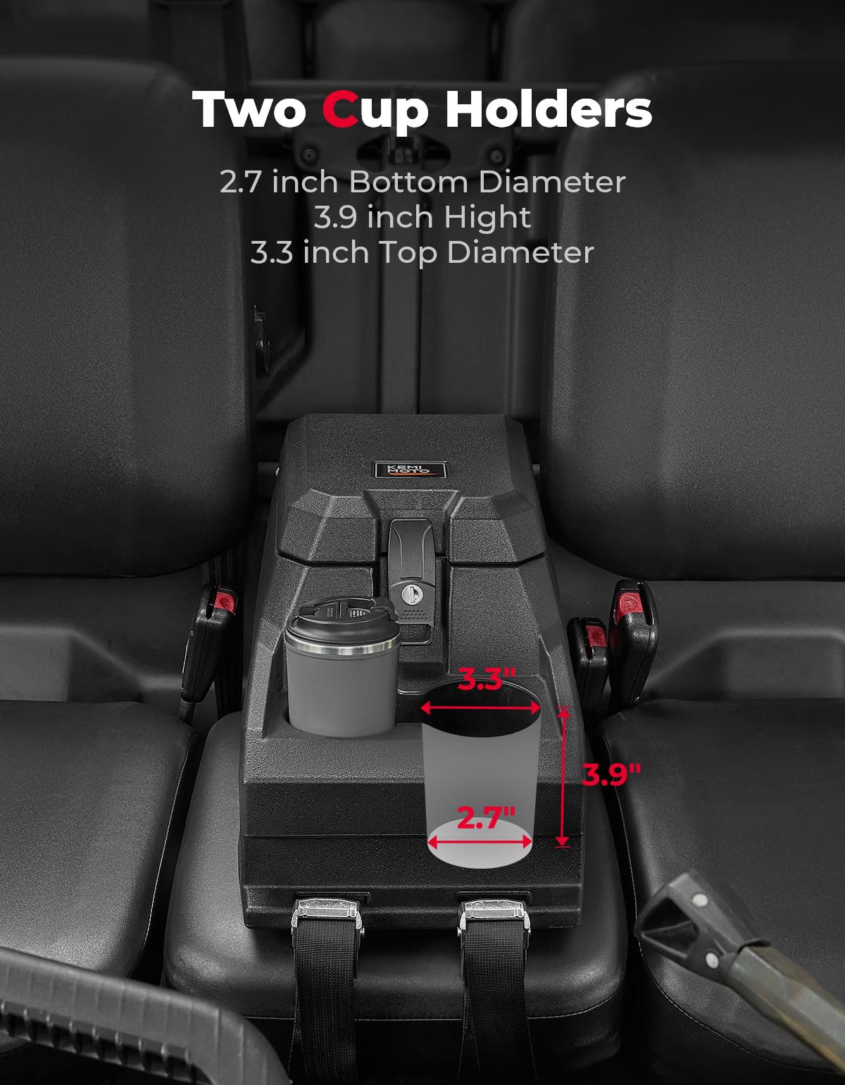 Bench Seat Console Armrest Box for Can-Am Defender HD10|9|8|7|5 - Image 4