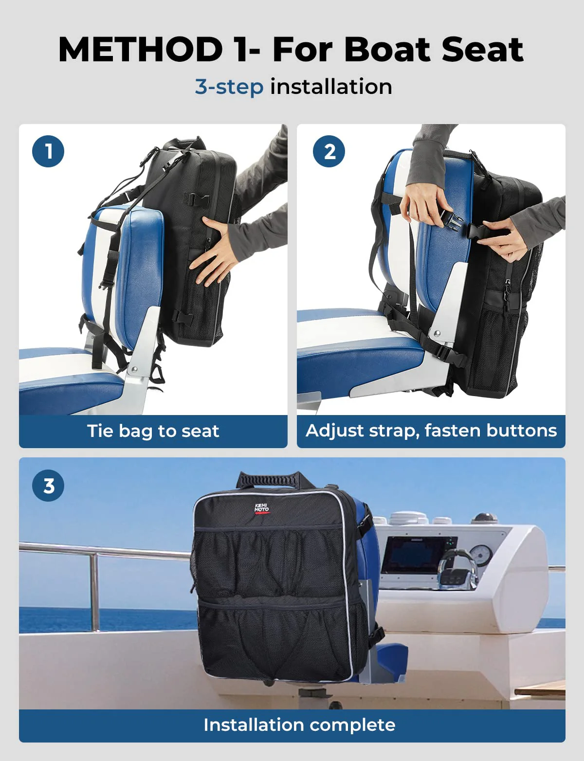 Boat Storage Bag Seat Backpack Bag - Image 4