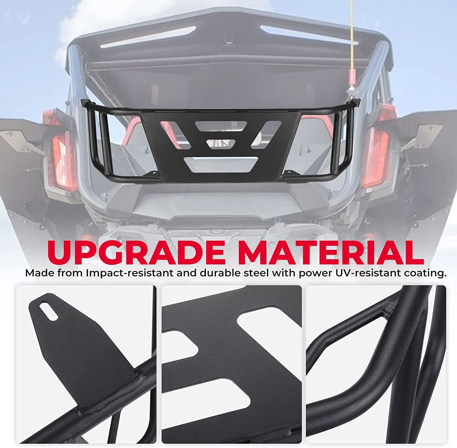 UTV Bed Enclosure Cargo Tailgate Extender for Talon 1000X 1000R 1000X-4 2019-2024 - Image 3
