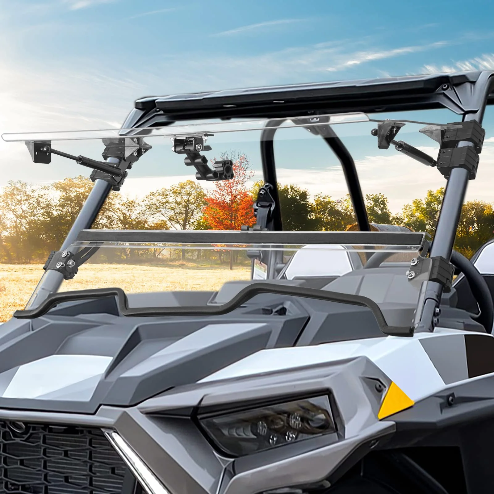 Cab Enclosures 2 Soft Upper Doors 3-IN-1 Flip Windshield for Polaris RZR XP 1000 - Image 3
