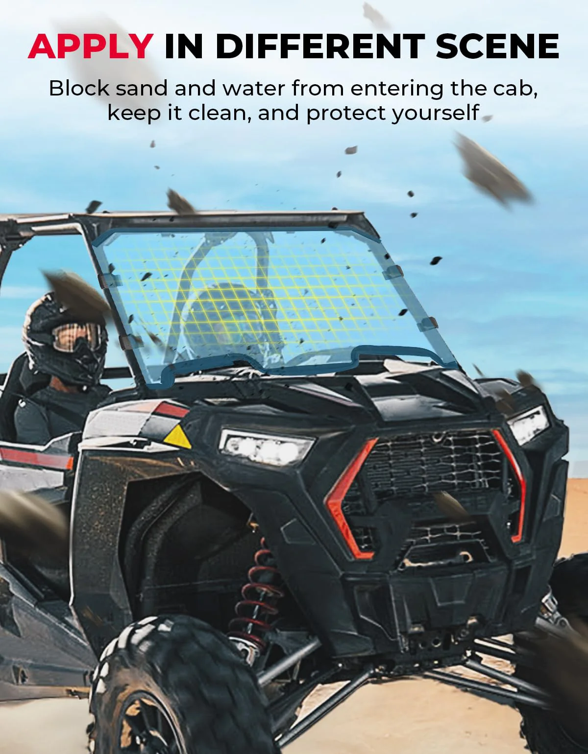 Cab Enclosures Front Windshield for Polaris RZR XP 1000/4 - Image 6