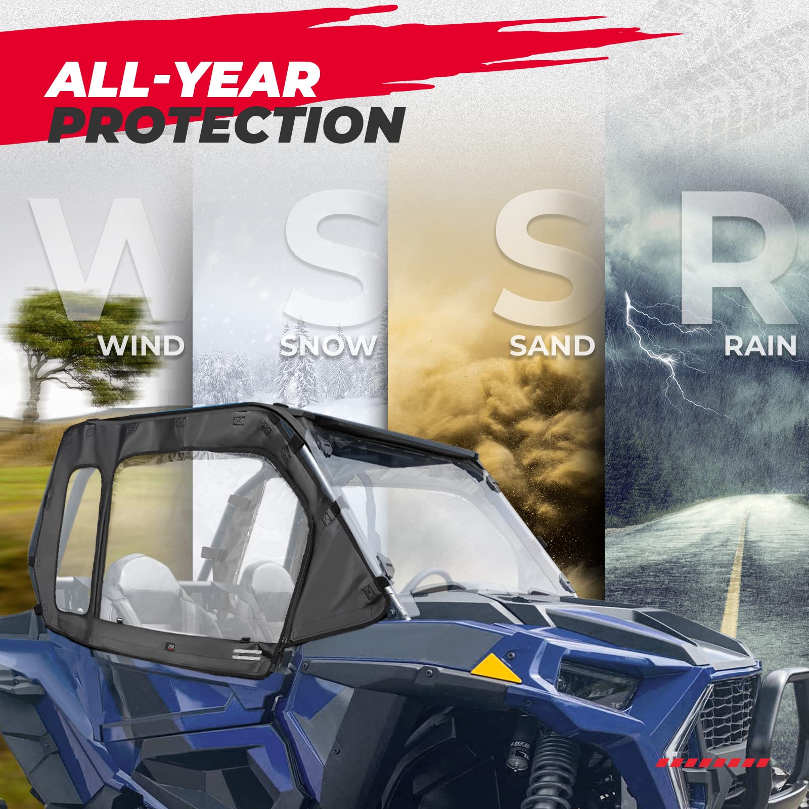 Cab Enclosures Front Windshield for Polaris RZR XP 1000/4 - Image 9