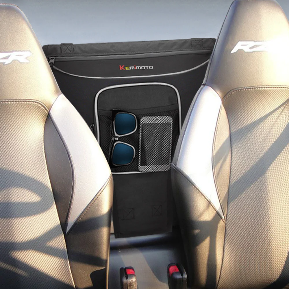 Cab Pack Center Seat Bag and Side View Mirror for Polaris RZR - Image 2