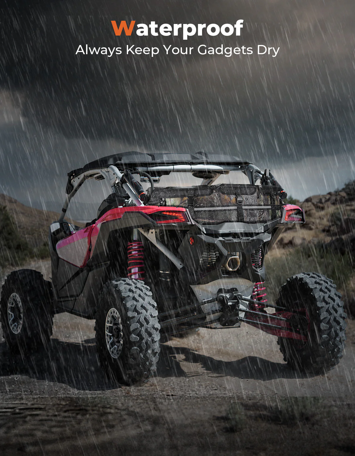 Camo Rear Storage Bag for Can-Am Maverick X3/MAX - Image 5