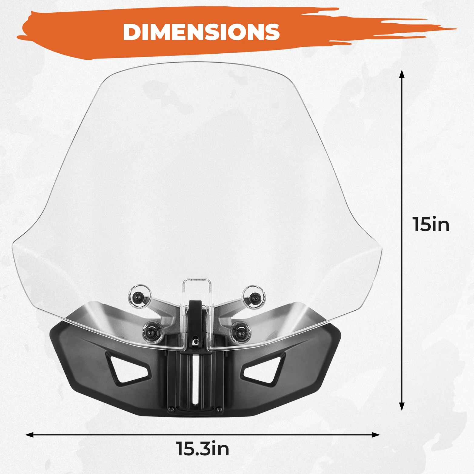 Sport Windshield for Can Am Ryker Rally 2018-2023 - Image 10