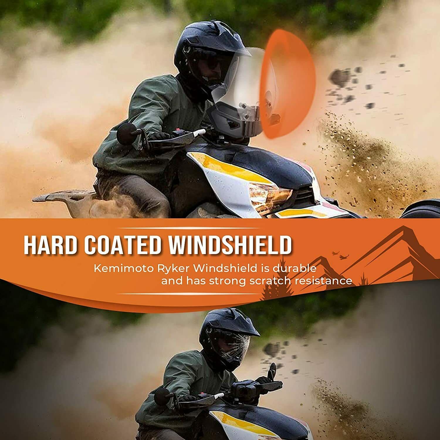Sport Windshield for Can Am Ryker Rally 2018-2023 - Image 4