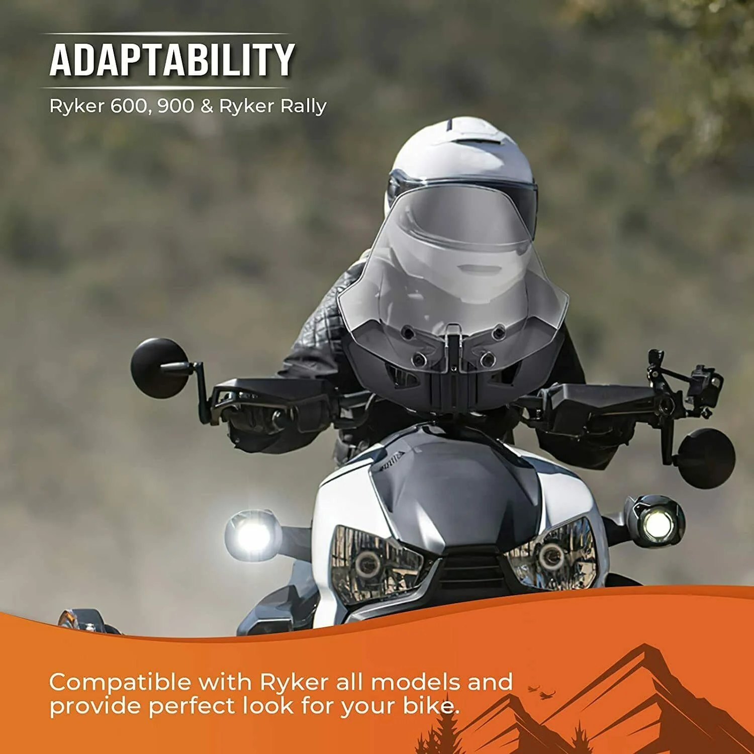 Sport Windshield for Can Am Ryker Rally 2018-2023 - Image 6