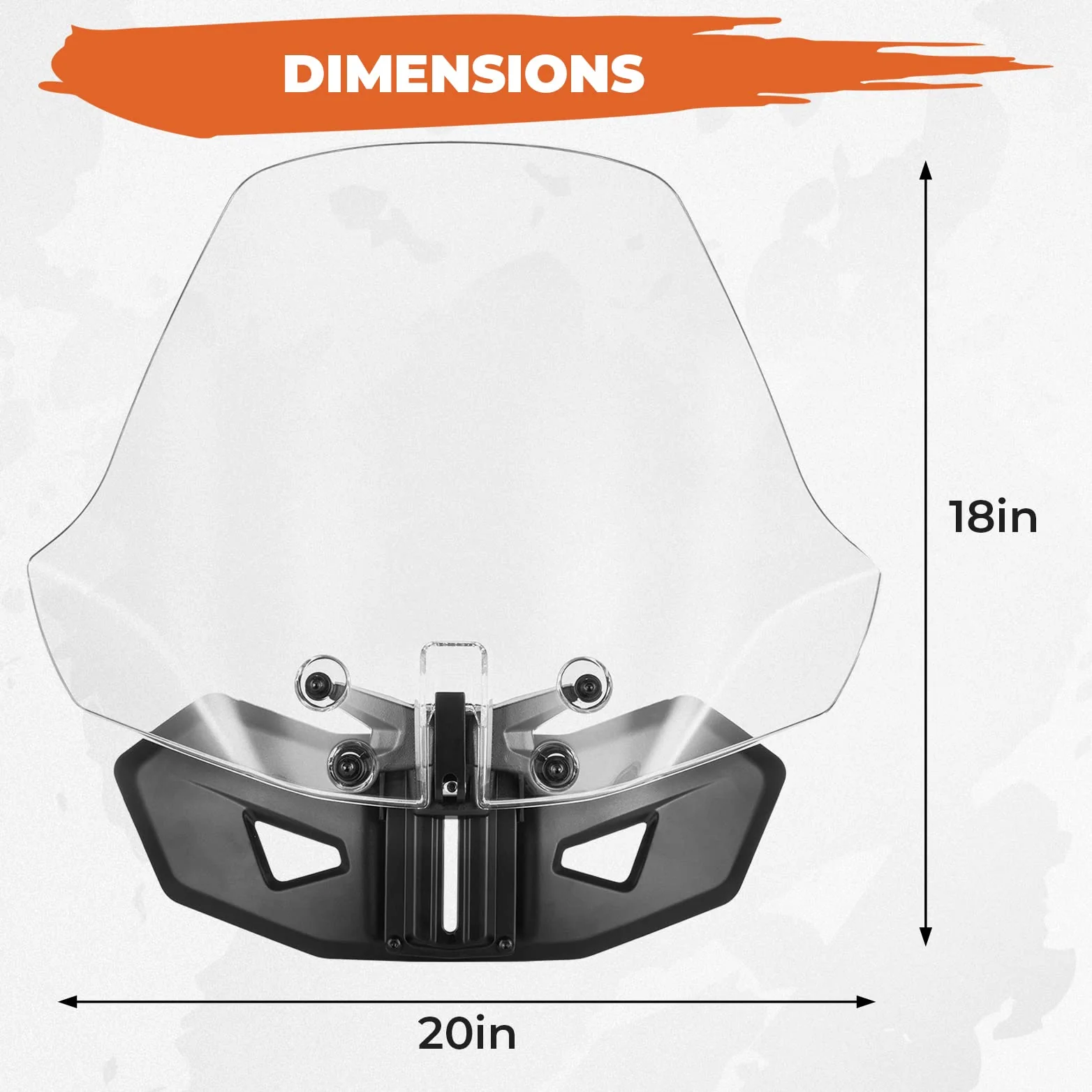 Sport Windshield for Can Am Ryker Rally 2018-2023 - Image 9