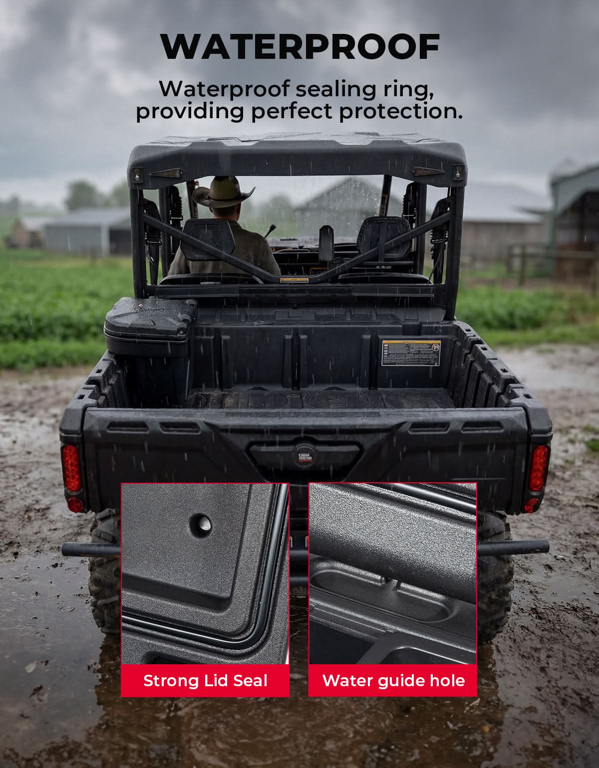 Can-Am Defender / Defender MAX / Commander Bed Storage Box (2016–2026) - Image 4