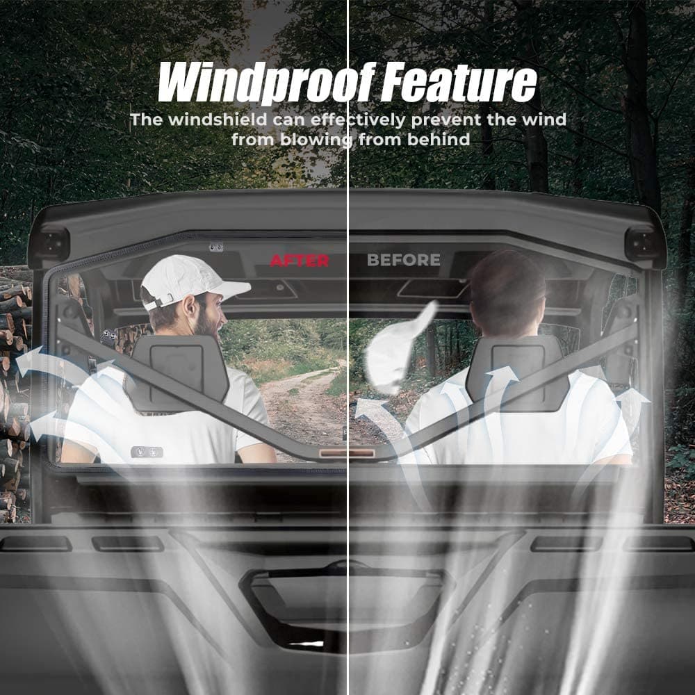 Rear Windshield for Can Am Defender HD 5/8/ 10/ MAX - Image 3