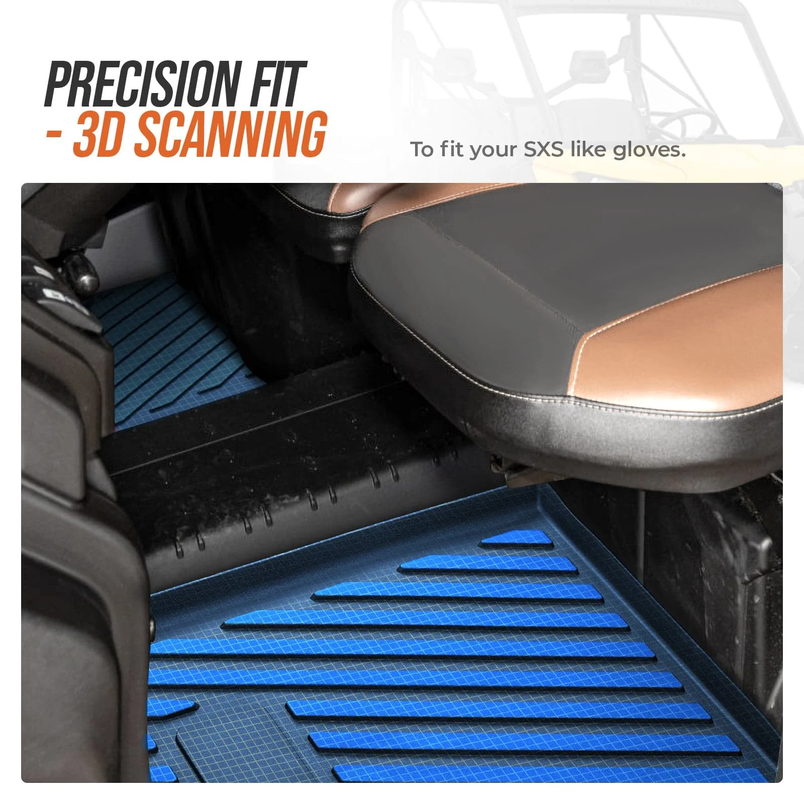 TPE Floor Mats for Can-Am Defender 2016-2024 - Image 4