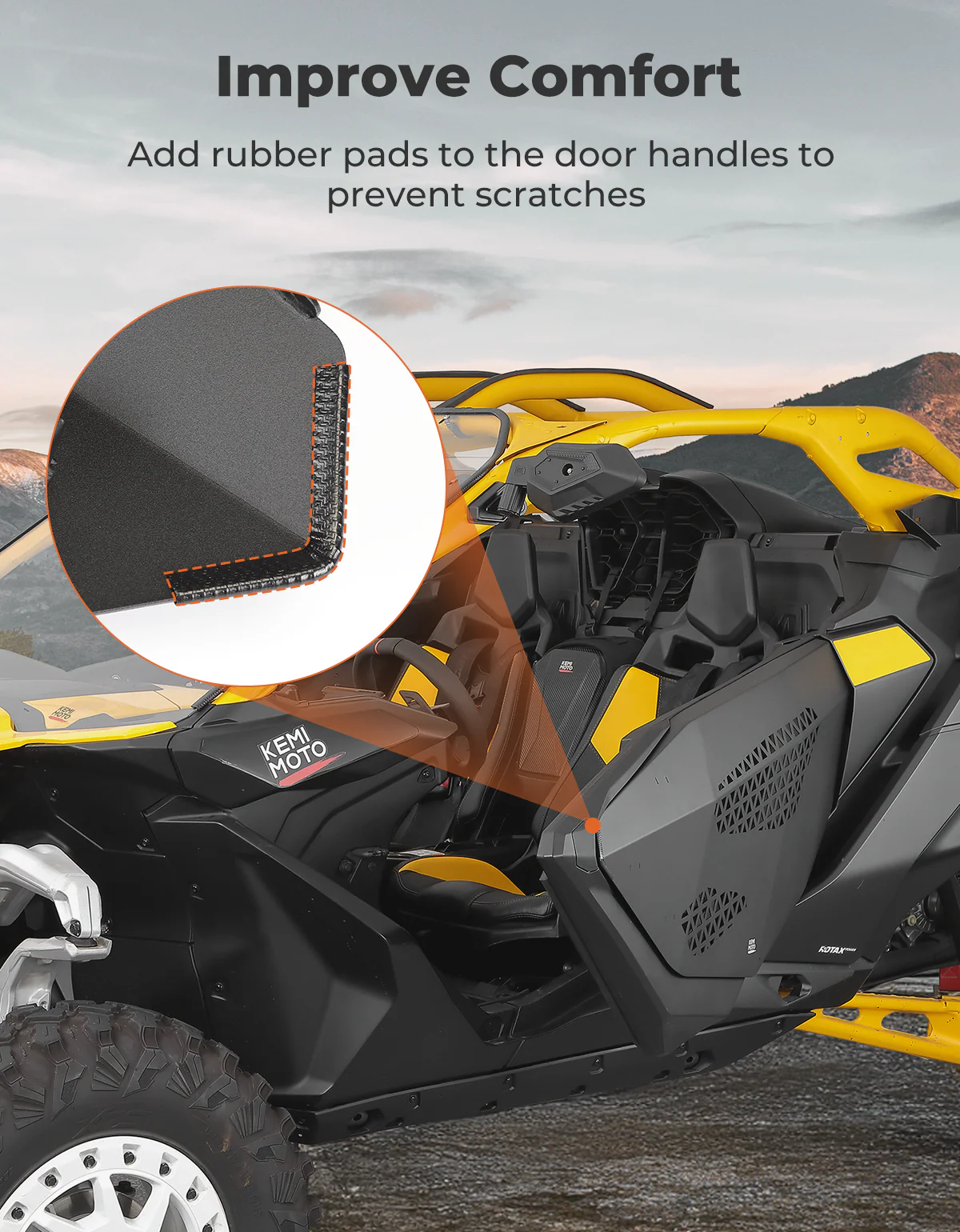 UTV Aluminum Half Door for Can-Am Maverick R 2024-2025 - Image 6