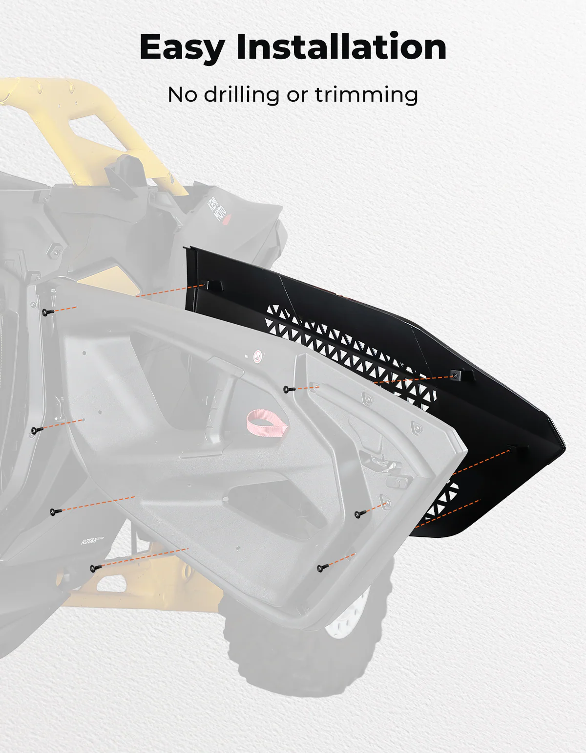 UTV Aluminum Half Door for Can-Am Maverick R 2024-2025 - Image 7
