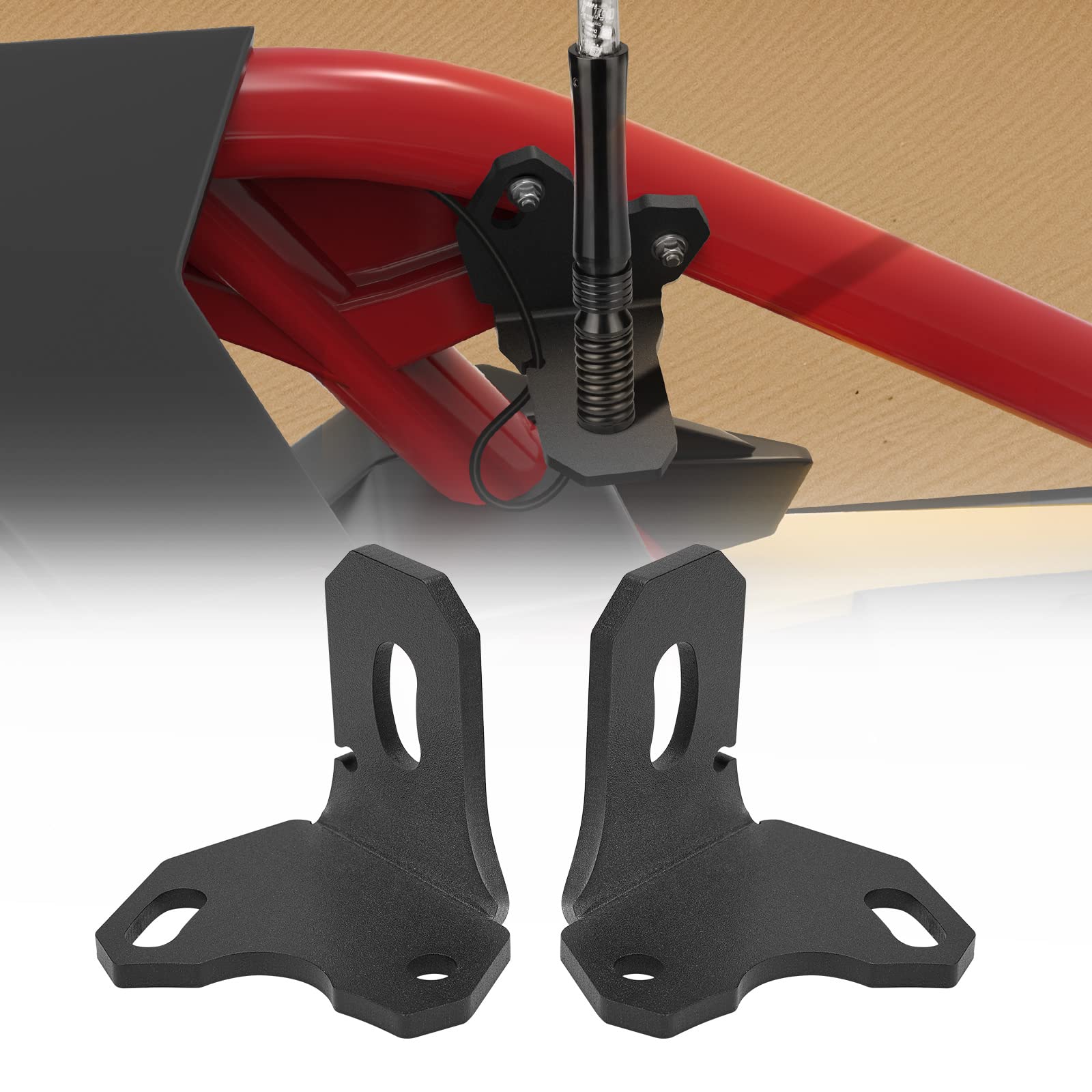 2 PCS Adjustable Whip Light Flag Mount for Can Am Maverick X3/MAX - Image 11