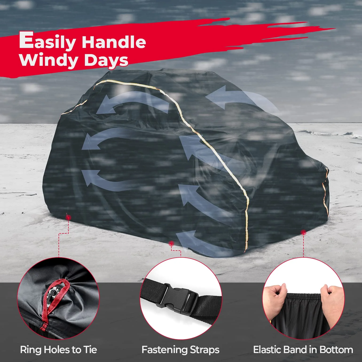 UTV Cover for Can-Am Maverick X3, Polaris RZR, Kawasaki - Image 4