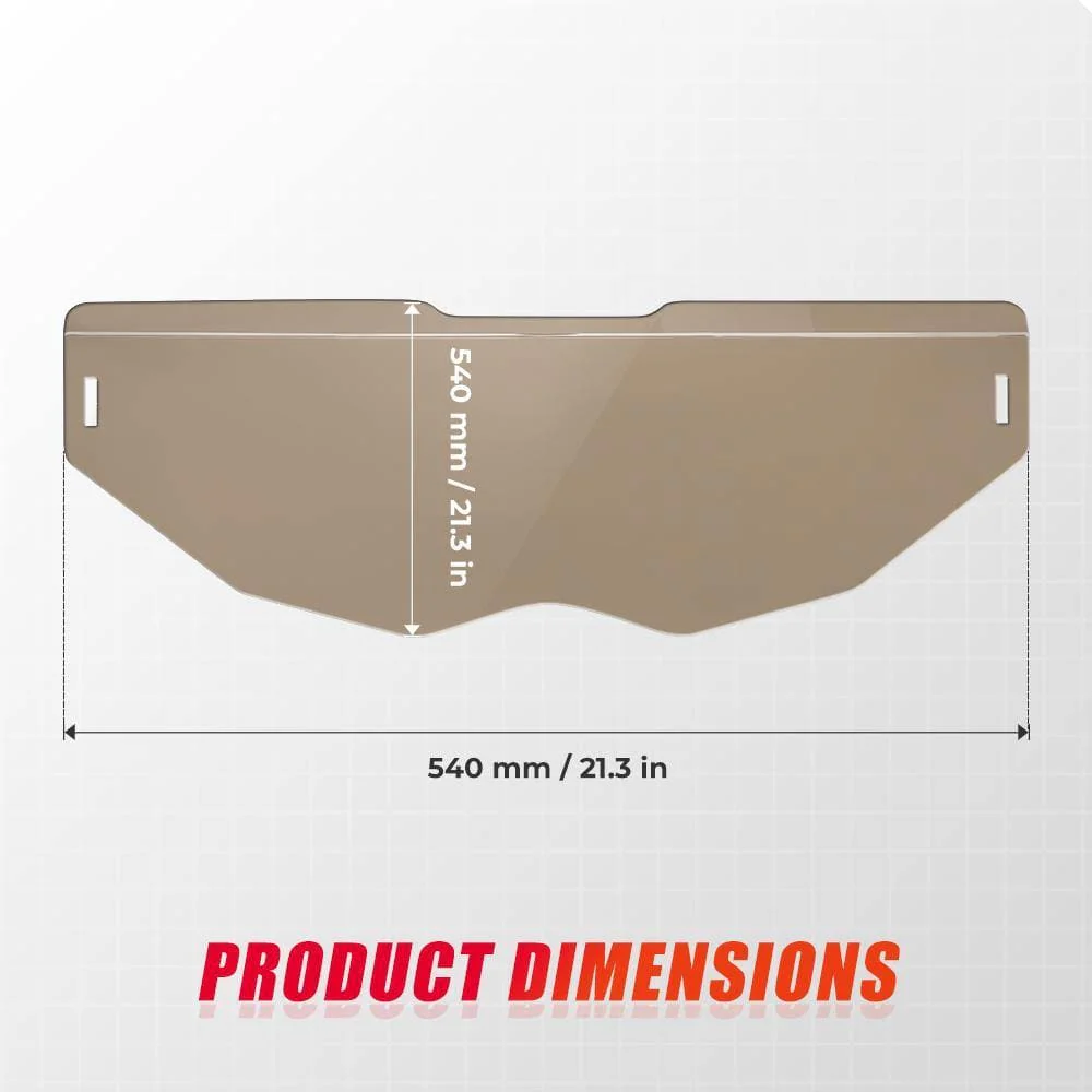 Tinted Half Windshield For Can-Am Maverick X3 - Image 7