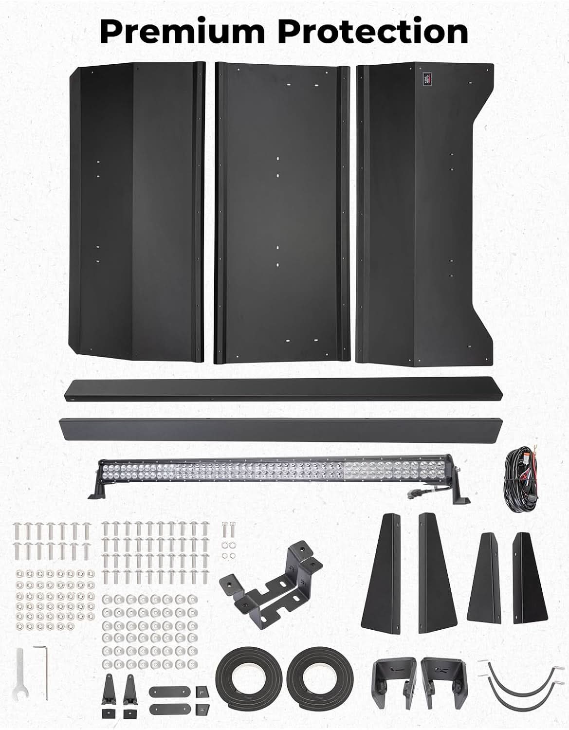 Aluminum Roof with LED Light Bar for Can-Am Maverick X3 MAX - Image 7