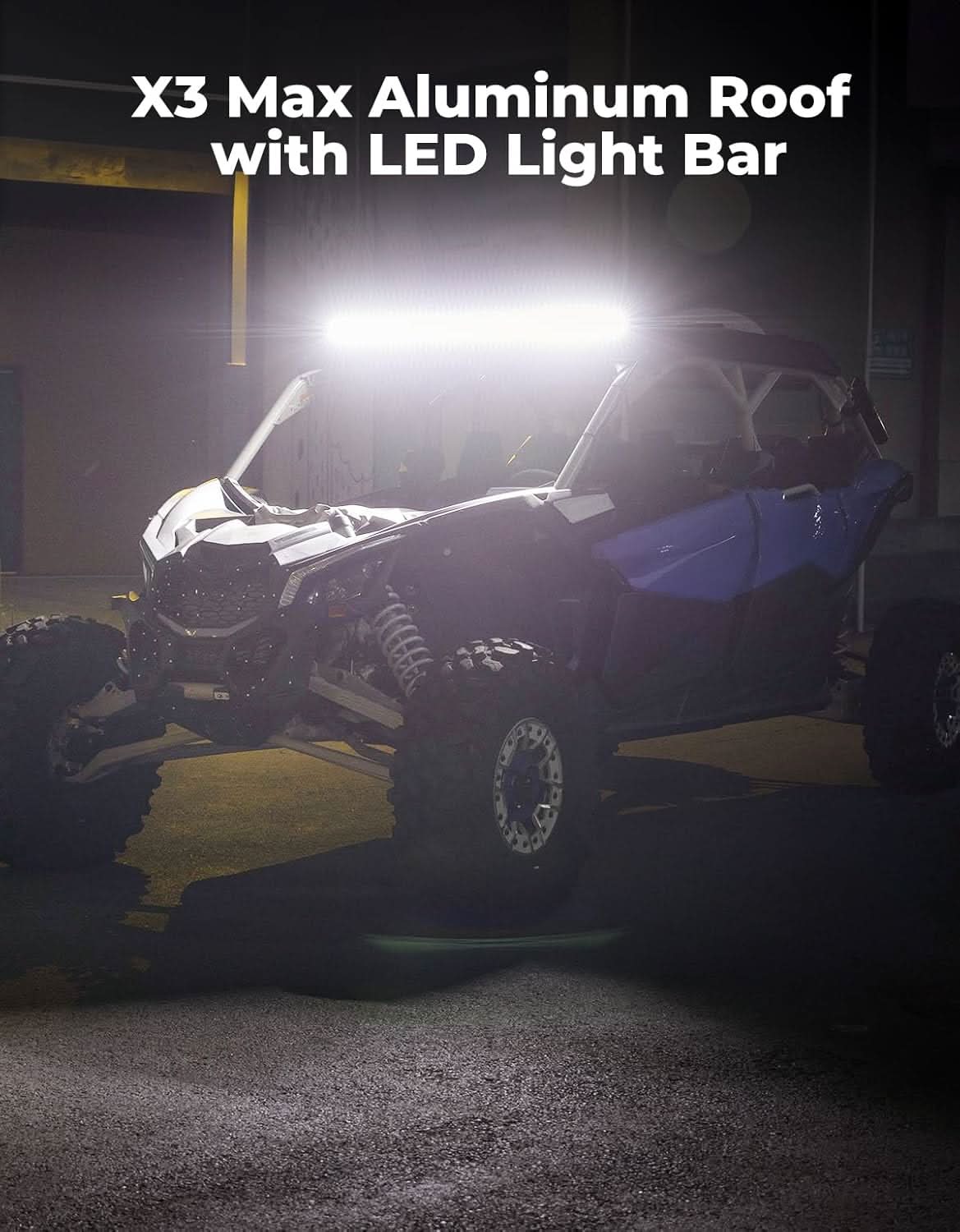 Aluminum Roof with LED Light Bar for Can-Am Maverick X3 MAX - Image 8