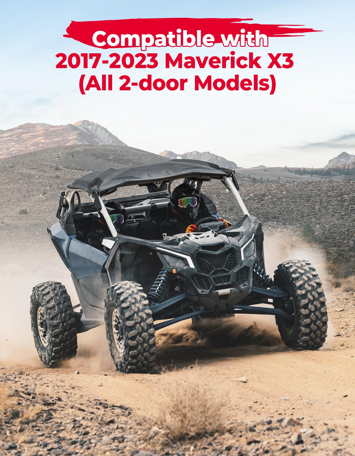 2-in-1 Combination Plastic Hard Roof for Can-Am Maverick X3 - Image 6