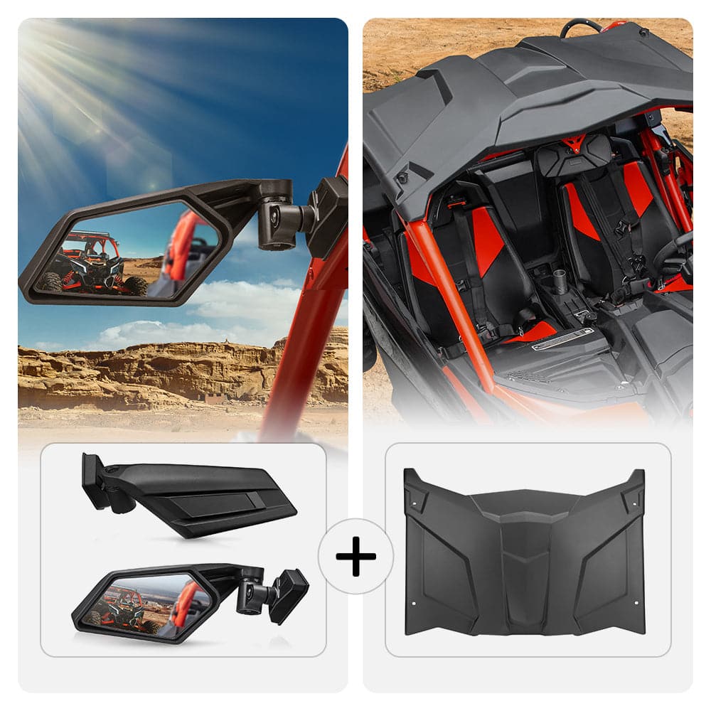 Side View Mirror & Hard Roof for Can-Am Maverick X3 - Image 8