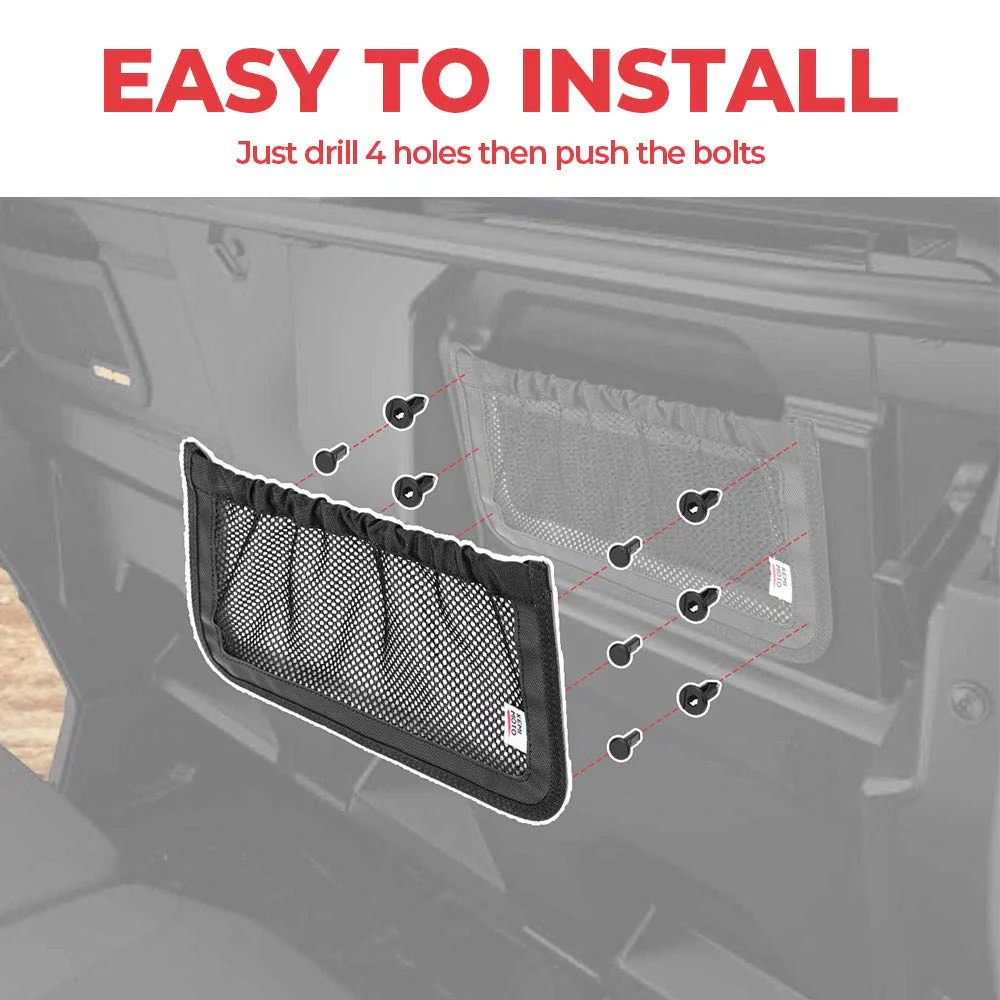 UTV Backrest Rear Storage Nets for Can Am Defender Max - Image 3