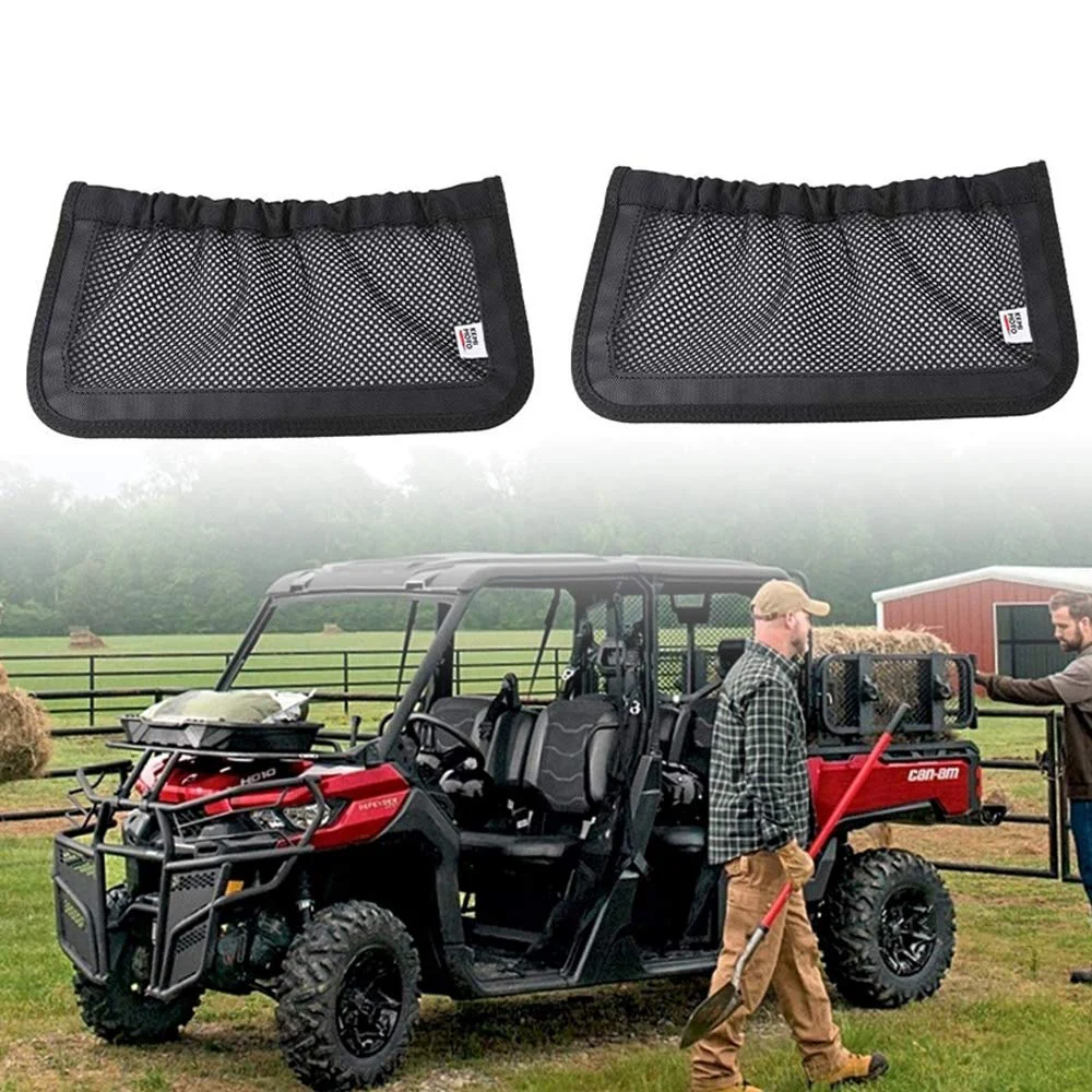 UTV Backrest Rear Storage Nets for Can Am Defender Max - Image 6