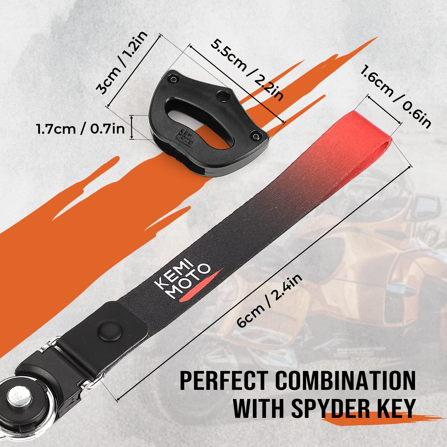 Key Holder With Lanyard Fit Can-Am Spyder - Image 4