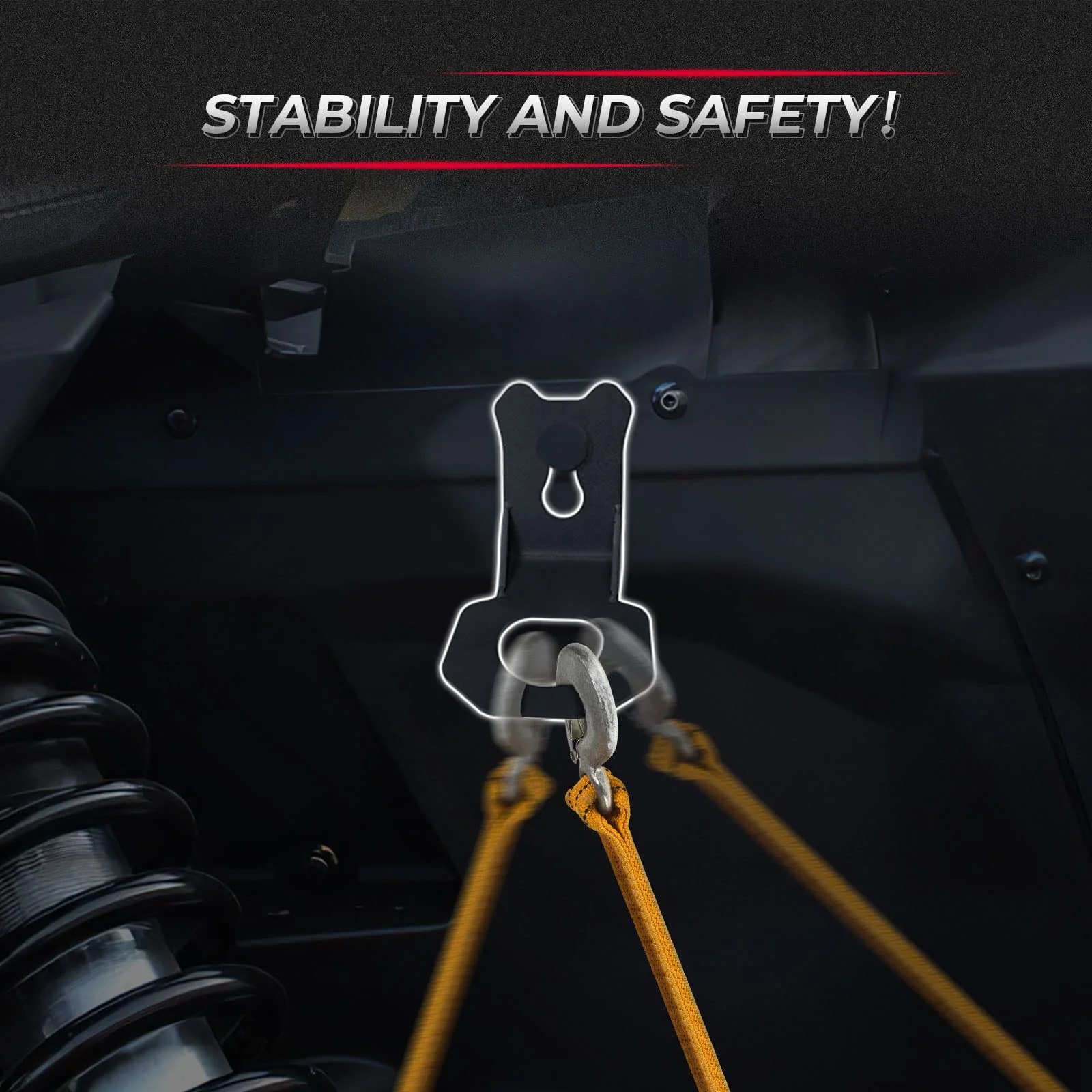 4PCS Tie Down Brackets Hooks for Can Am Maverick X3/MAX - Image 3