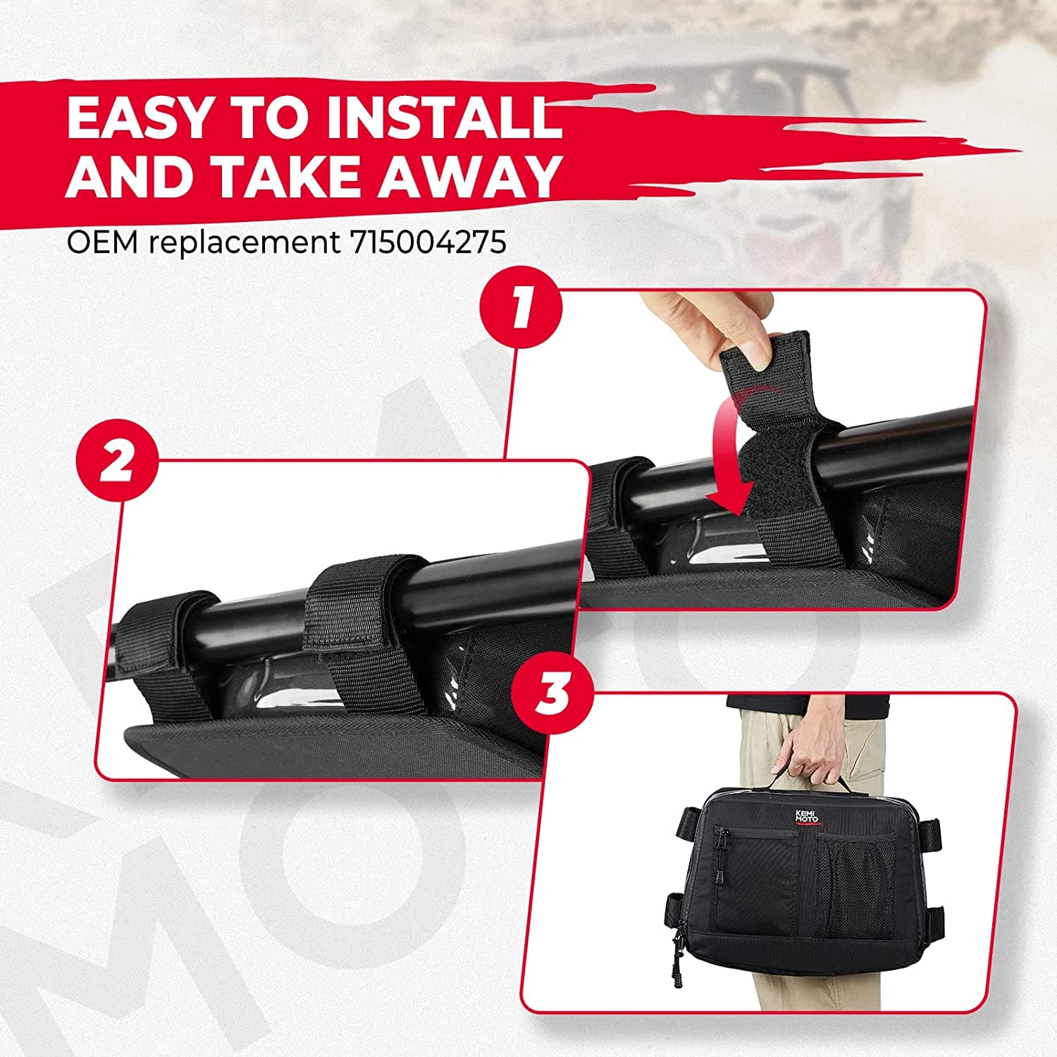 Overhead Roof Storage Bag for Can Am Maverick X3/X3 MAX - Image 5