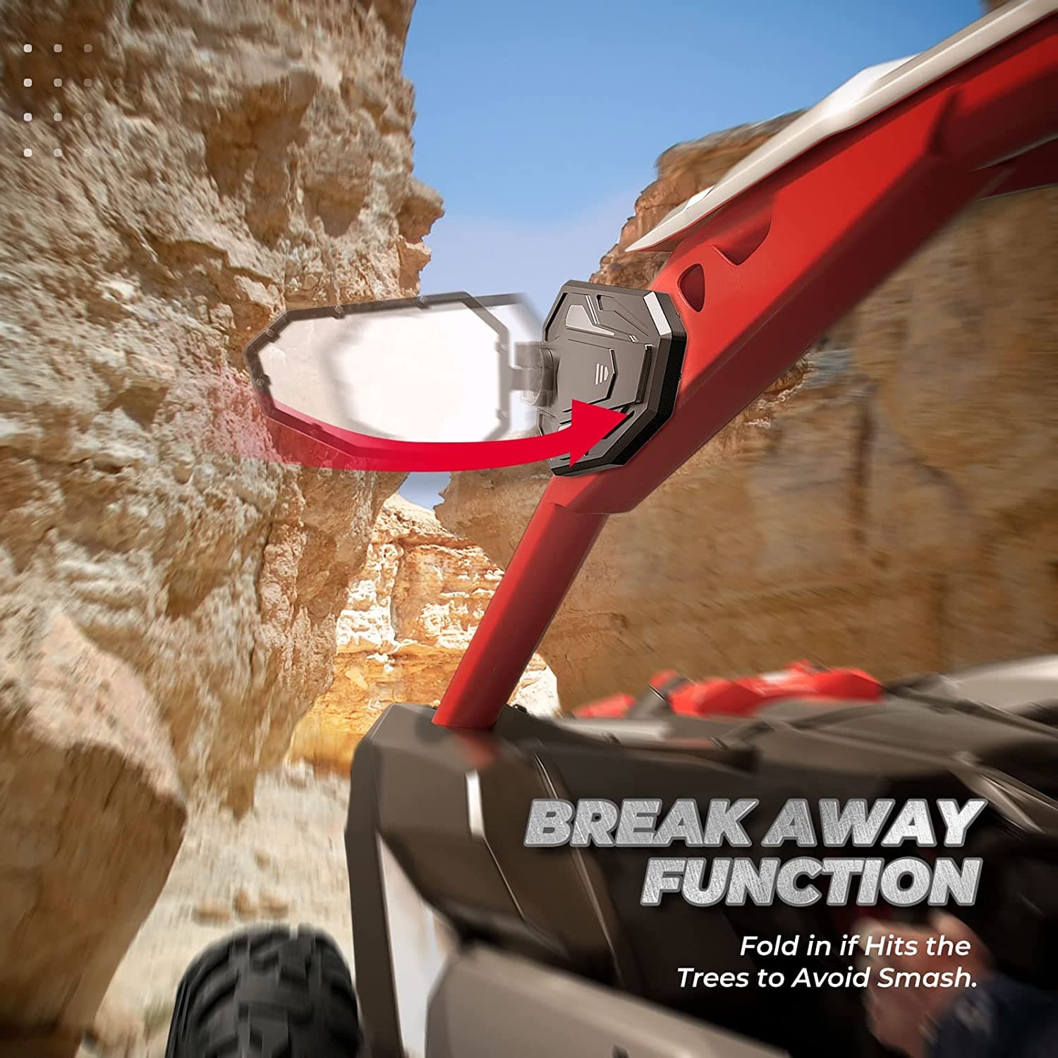 Aluminum Side Mirrors for Can-Am Maverick X3/ X3 Max - Image 3