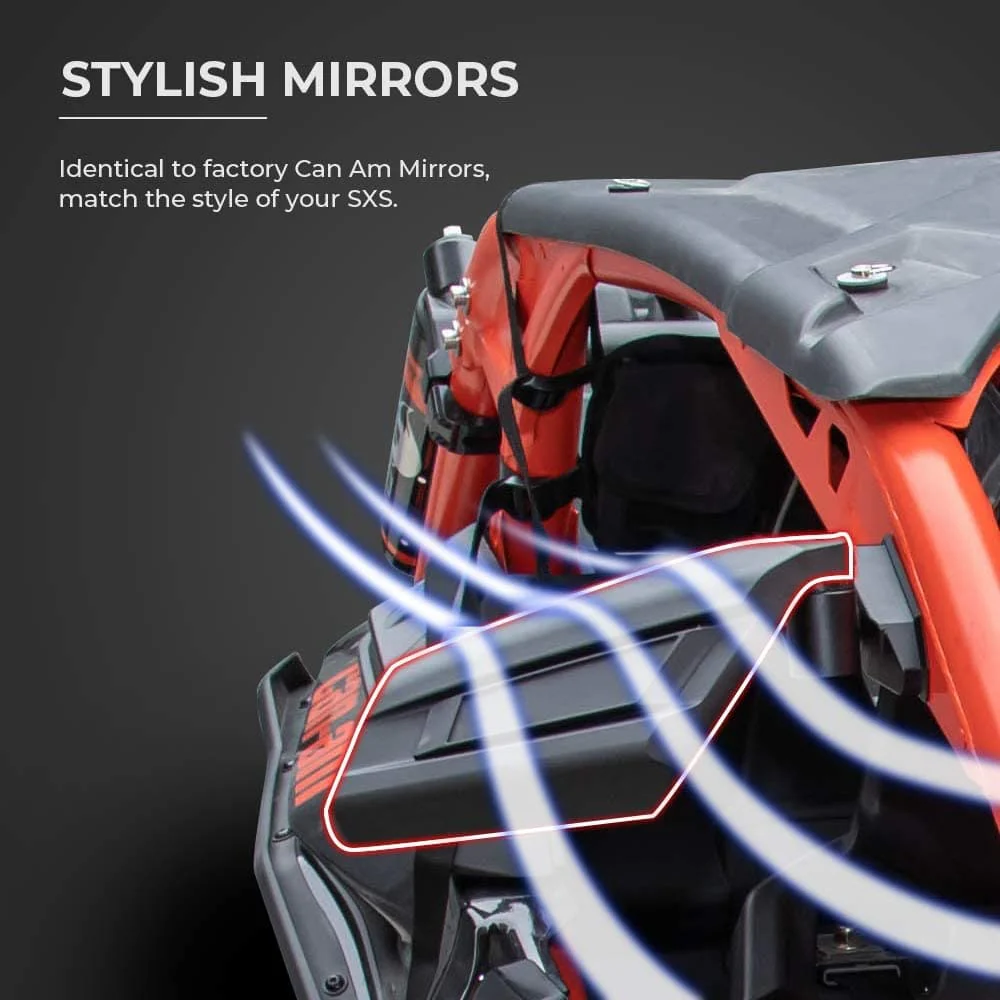 Side Mirrors for Can-Am Maverick X3 / X3 MAX 2017-2026 (One Pair) - Image 8