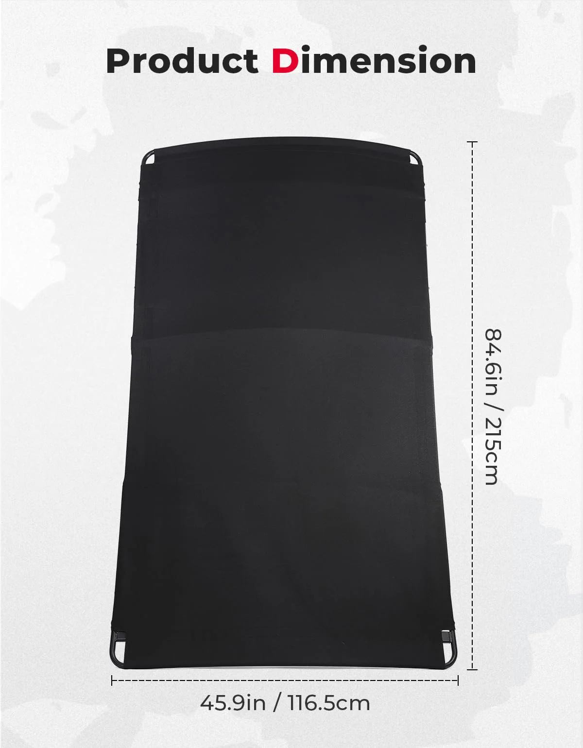 Canvas Universal Sun Top, 85" Extended Golf Cart Roof - Image 5