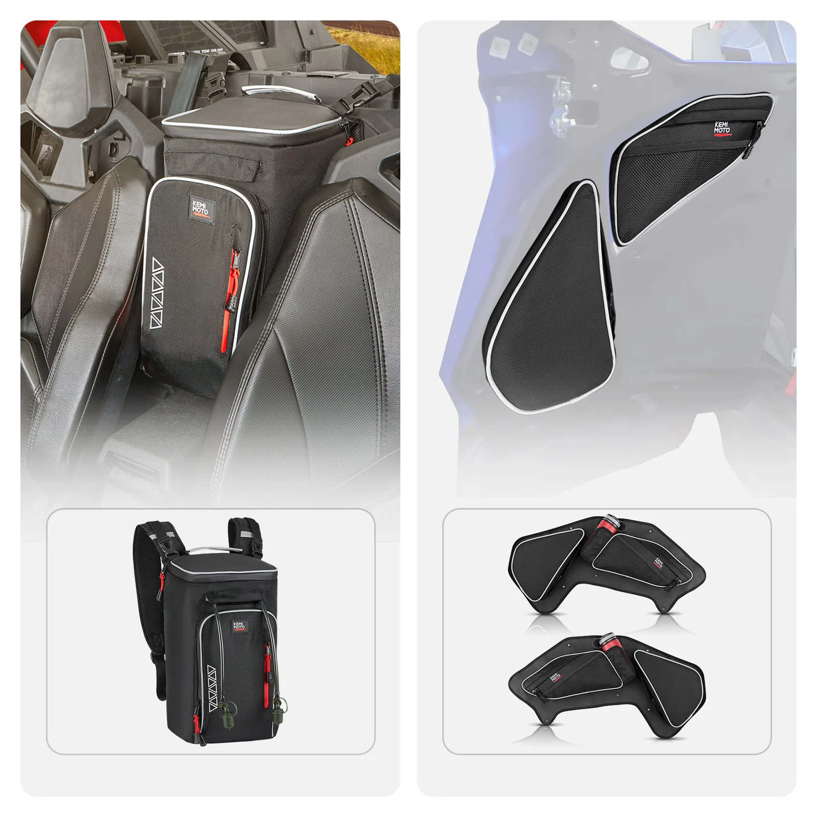 Cargo Bag Backpacks and Rear Door Bags for RZR PRO XP 4 2020+ - Image 4