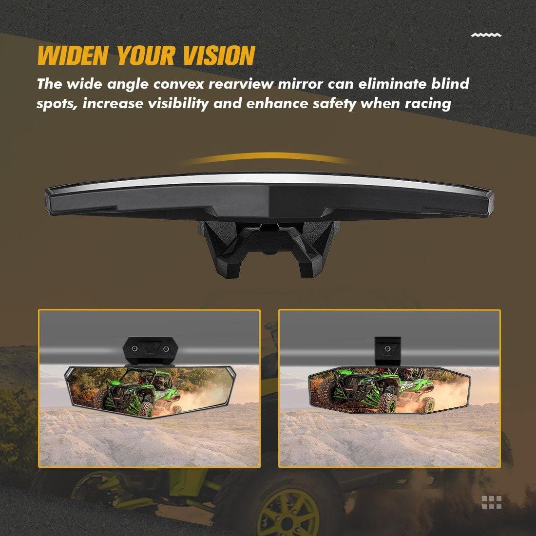 Center Rear View Mirror for Polaris RZR PRO XP 2020-2024 - Image 4
