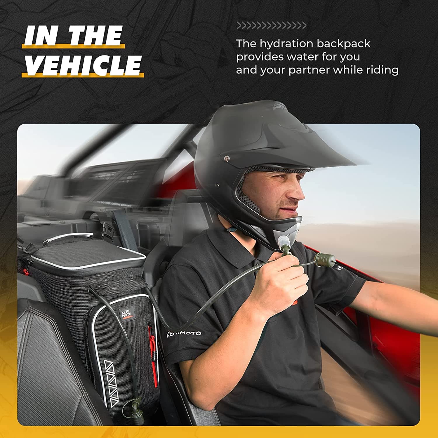 Center Shoulder Console Bag for Yamaha Rmax2 - Image 3
