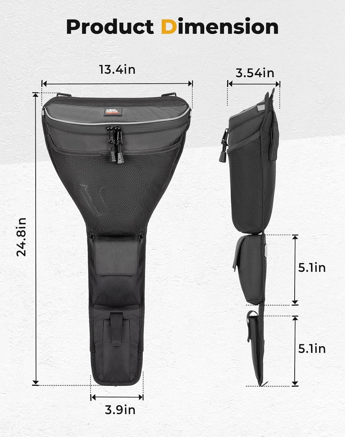 Center Storage Bag with Cup holder for 2024-2025 Polaris RZR XP 1000/ 4 - Image 8
