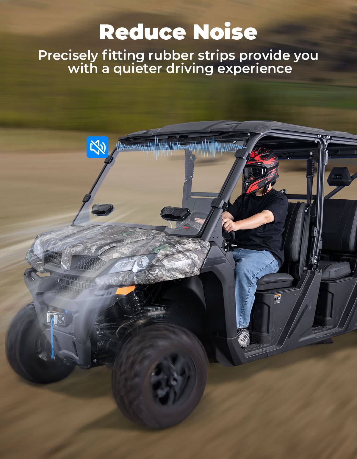 Vented Front Windshield for CFMOTO UFORCE 1000|1000 XL 2022-2026 - Image 5